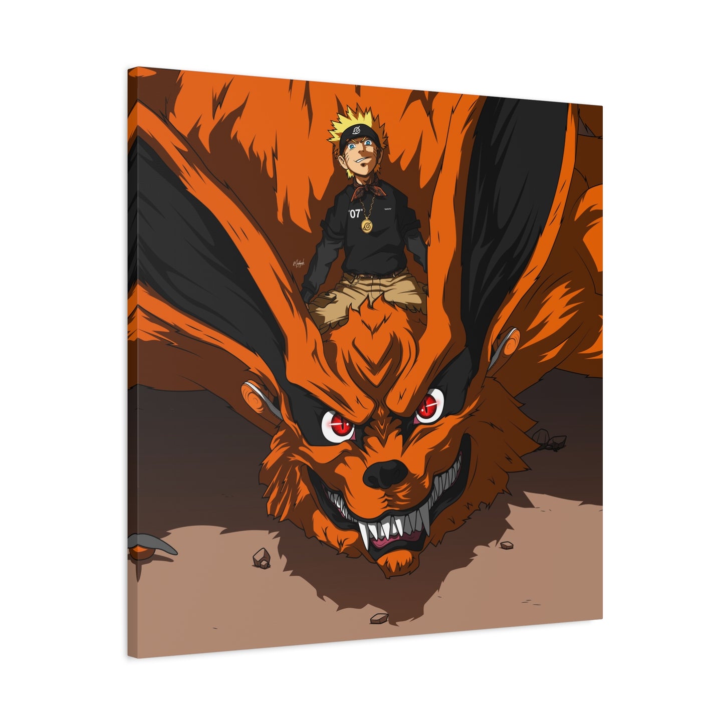 The Ninja and Fox Canvas