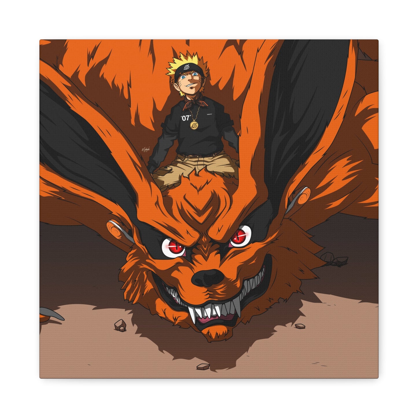 The Ninja and Fox Canvas