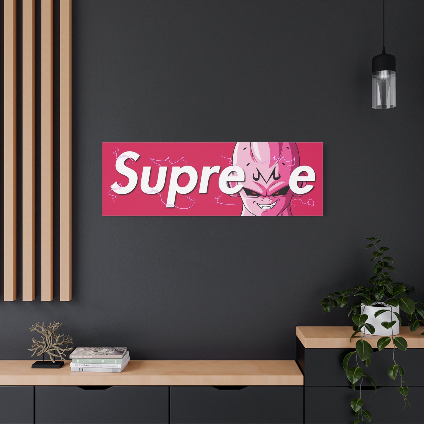 Smile of Ruin (Cerise) Canvas