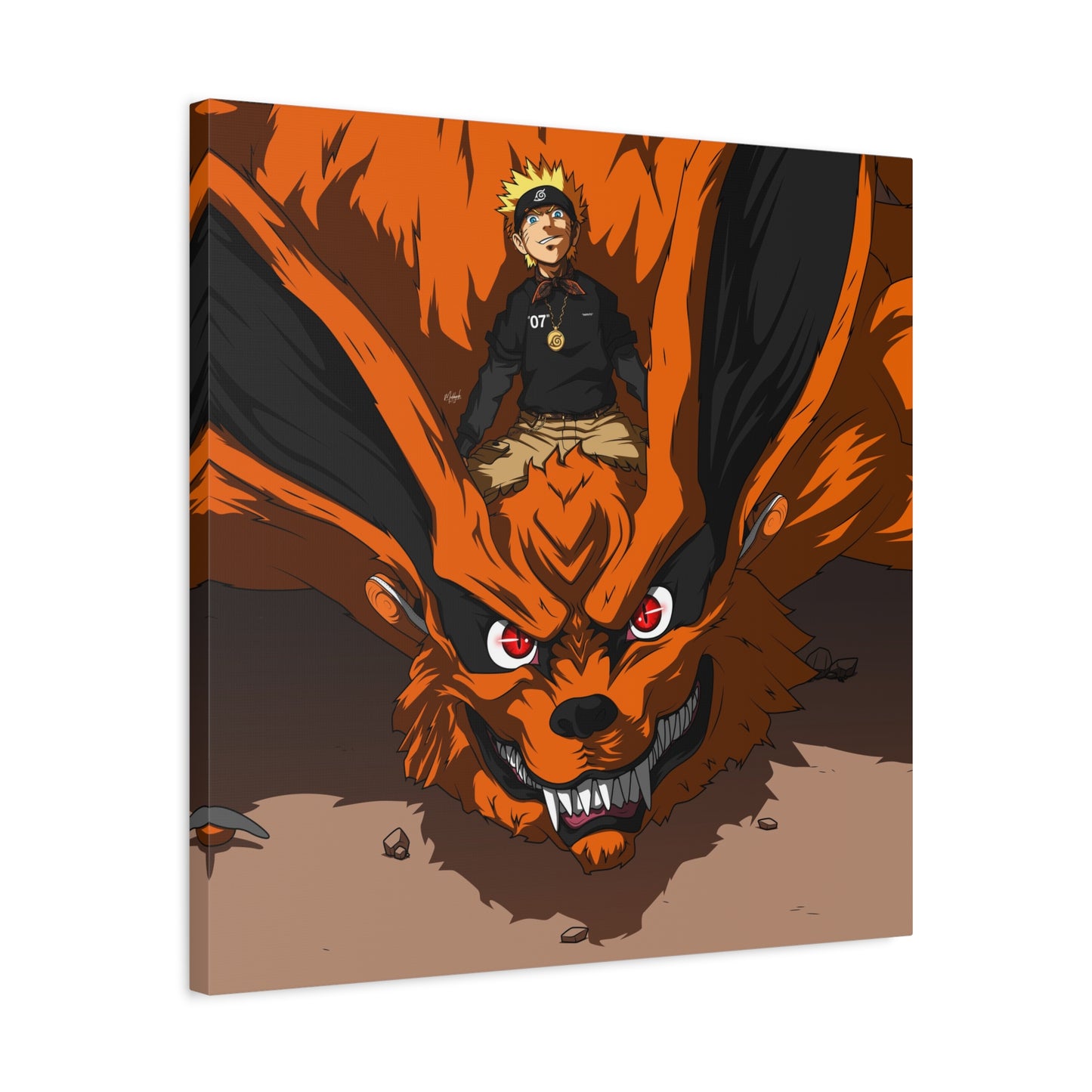 The Ninja and Fox Canvas