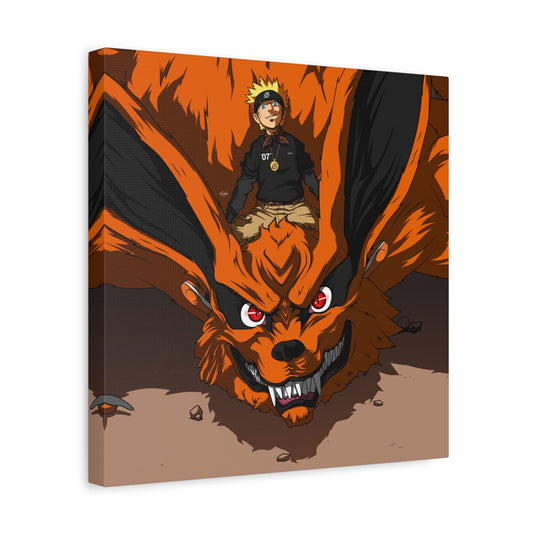 The Ninja and Fox Canvas